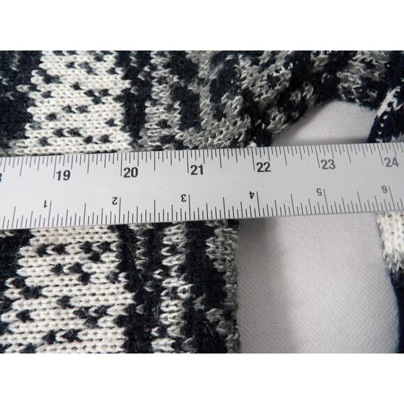 Vintage Stefano Man Cardigan Large Button Up Knit 90s Blue Black 3D Grandpa READ - Picture 6 of 11